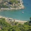 VAGIONIA (BARBARIA) beach, anchorage & historic site in POROS